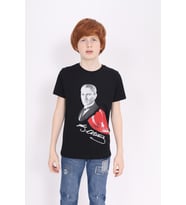 Toontoy Unisex Çocuk Atatürk Baskılı Tişört (Siyah)