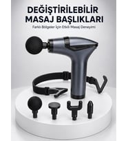 Aktüel 3in1 Taşınabilir Şarjlı Titreşimli Masaj Cihazı Çok Fonksiyonlu Yeni Nesil