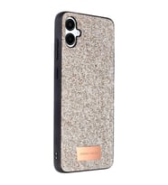 Onegif Samsung Galaxy A06 Bright Simli Kapak - Gold