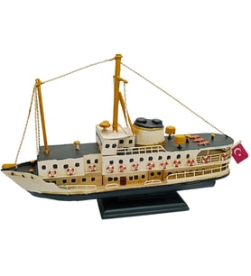 Dekoratif Metal Gemi İstanbul Yolcu Vapuru 34cm
