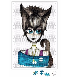 Menina Gata Puzzle 240 Parça Yapboz