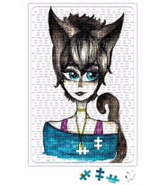 Menina Gata Puzzle 240 Parça Yapboz