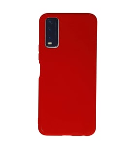 Vivo Y11s Kılıf Nano İçi Kadife Silikon - Kırmızı