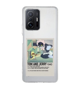 Redmi Mi 11T/Mi 11T Pro Uyumlu Tom ve Jerry Desenli Şeffaf Telefon Kılıfı