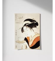 Çerçevesiz Poster Çay Seremonisi (Çok Renkli)