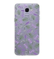PrintiFy Samsung Galaxy J6 2018 ile Uyumlu 1mm Slim Fit Water Color 3 Baskılı Şeffaf  Kılıf