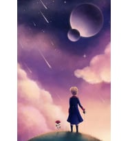 Küçük Prens Ahşap Duvar Poster 20x30