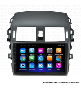 Toyota Corolla Android Carplay Navigasyon ve Multimedya Sistemi 2007-2013