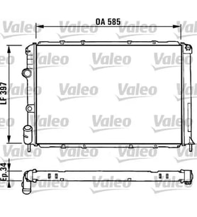 VALEO 731380 Motor Radyatoru 7700838133 7701352605