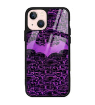 iPhone 13 Lila Batman Tasarımlı Glossy Telefon Kılıfı