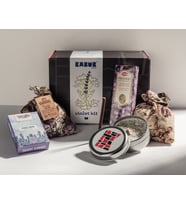 KABUK ANNELER GÜNÜNE ÖZEL Lavanta Kiti Hediye Kutusu Seti Violet Kit, Konsept El Yapımı Doğal Ürünler,Kahve Tütsü Sabun Mum Kese