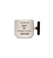 Güzelin Derdi Ve Trndyol Favorisi Çok Olur Latte Fincanı- Hediye Seramik Kupa