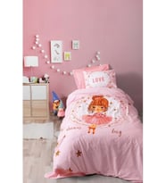 Cotton Box Rf Junior -Jerry Pembe- Lastikli Çarşaflı Tek Kişilik Nevresim Takımı