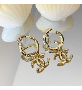 Gold Çift Çelik Küpe