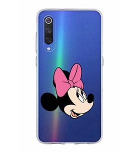 Xiaomi Mi 9 Uyumlu Kapak Minnie Mouse Tasarımlı Şeffaf Silikon Kılıf