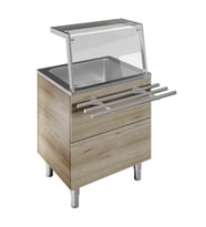 Electrolux Professional Tarafında Boru Tip Paslanmaz Çelik Tepsi Kaydırma, Y= 900 Mm F01H2AF01W