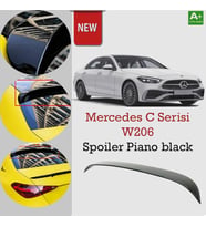 Mercedes C Serisi W206 Cam Üstü Spoiler Piano Black 2022 Sonrası