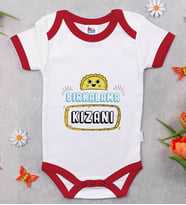 BK Kids Bırkalama Kızanı Tasarımlı Kırmızı Bebek Body Zıbın-1