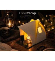 GlowCamp – Konforlu Çay Mumu Çadır Lambası - TEK RENK