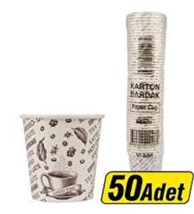 KAĞIT KARTON BARDAK KÜÇÜK 4 OZ 50 Lİ