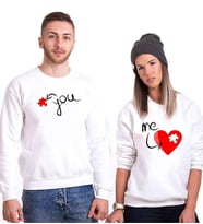 Tshirthane Sen Benim Eksik Parçamsın Sevgili Kombinleri Sweatshirt Kombini (Tek Ürün Fiyatıdır.)