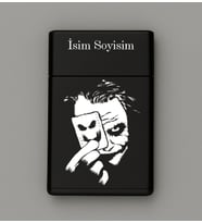 Joker Desenli Metal Tabaka – Kişiye Özel İsimli Hediyelik M25