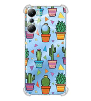 PrintiFy İnfinix Hot 20i Uyumlu Water Color 4 Baskılı Şeffaf Köşe Korumalı Antişok Kılıf