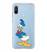 Xiaomi Mi A2 Lite Uyumlu Kapak Donald Duck Tasarımlı Şeffaf Silikon Kılıf