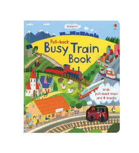 Pull-back Busy Train Book Usborne Publishing