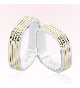 Kare Model Altın Alyans 2706