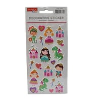 TANEX KIDS TNX-27116 DEKOTARİF ETİKETLER - KABARTMALI MUTLU MİNİ KRALLIK - 1 ADET