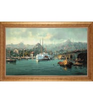 ALTIN ÇERÇEVELİ PASPARTULU TABLO CR440