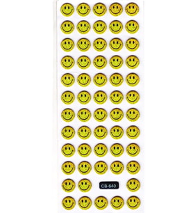 Sticker Kabartmalı Sticker Defter Planlayıcı Etiket (cb640) 16x7 cm- Mini Gülenyüz