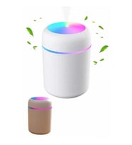 Mey İthalat® Humidifier LED Işıklı Mini Ortam Oda Kokusu Aromaterapi Buhardanlık