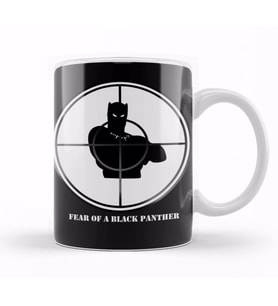 Hip Hop Fear of a Black Panther Kupa Bardak Porselen