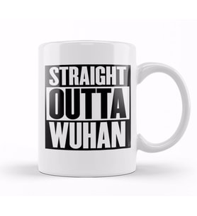 Straight Outta Wuhan Kupa Bardak Porselen