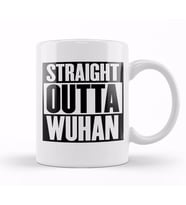 Straight Outta Wuhan Kupa Bardak Porselen