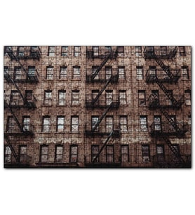 Cakapuzzle Eski Apartman ve Balkon Merdivenleri  Puzzle Yapboz MDF (Ahşap) (120 Parça)