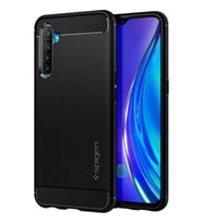 Spigen Realme XT ile Uyumlu Kılıf Rugged Armor Matte Black