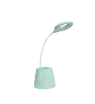 Yeşil Renkli Masa Üzerinde Okuma ve Çalışma LED Lambası (Krem)