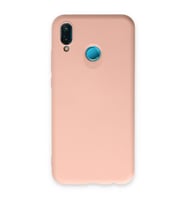 Huawei P20 Lite Kılıf Nano İçi Kadife Silikon - Pudra