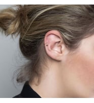 Cerrahi Çelik Top Piercing Tragus Helix Lob Conch Kııkırdak 8 mm Gold Renk (Çok Renkli)