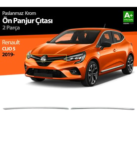 Renault Clio Uyumlu 5 Krom Ön Panjur 2 Parça. 2019 Ve Üzeri
