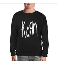 Korn - Logo Siyah Çocuk Sweatshirt