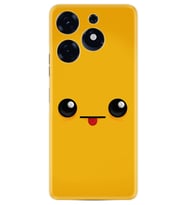 Tecno Spark 10 Pro Kılıf Resimli Desenli Silikon Platinium Series Yellow Sweet 1817