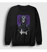 Presmono Unisex Siyah Robes Ghost Sweatshirt 52379tt