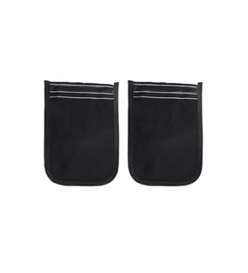 2 Adet Osmanlı Kalın Siyah Banyo Hamam Kesesi 25x17 Cm