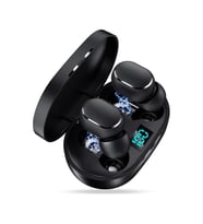 E6s Bluetooth Şarj Göstergeli Kulak İçi Kulaklık Siyah