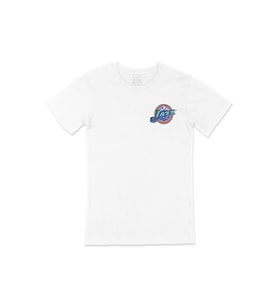 Utah Jazz Old Logo Cep Logo Tasarımlı Beyaz Tişört