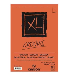 CANSON CROQUİS XL ÜSTTEN SPİRALLİ A4 21X29.7 90 GR ESKİZ DEFTERİ 50 SYF.